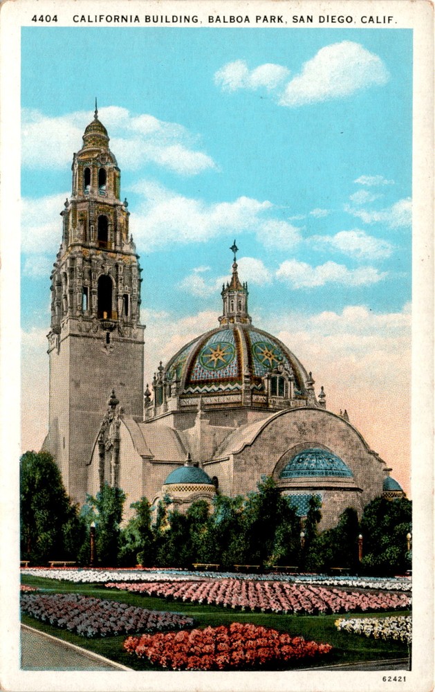 CALIFORNIA BUILDING, BALBOA PARK, SAN DIEGO, CALIF, BR Postcard