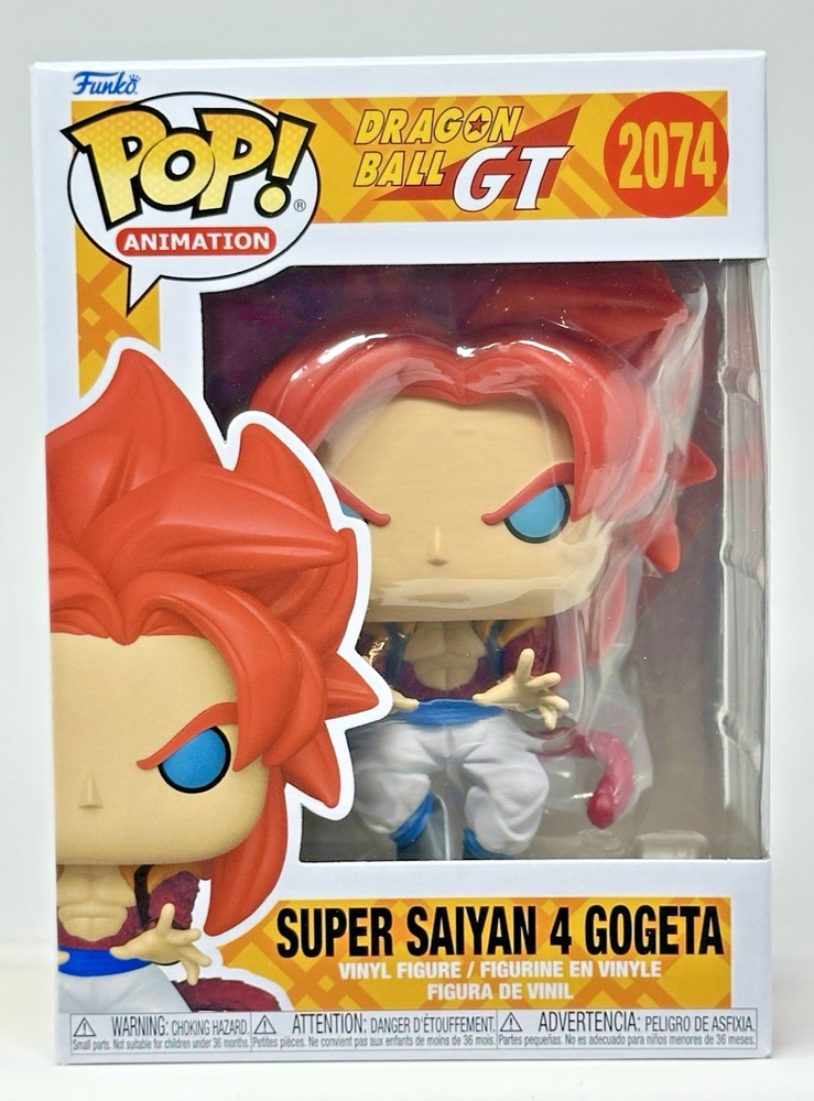 Funko Pop! Dragon Ball GT: Super Saiyan 4 Gogeta #2074 with Premium Protector