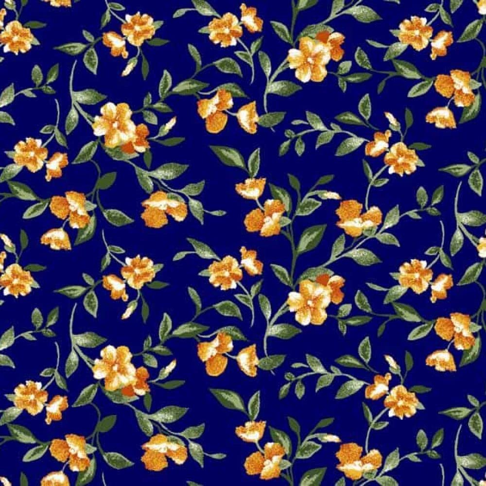 Double-Sided Brush Fabric with Tiny Floral Ditsy Flower Pattern