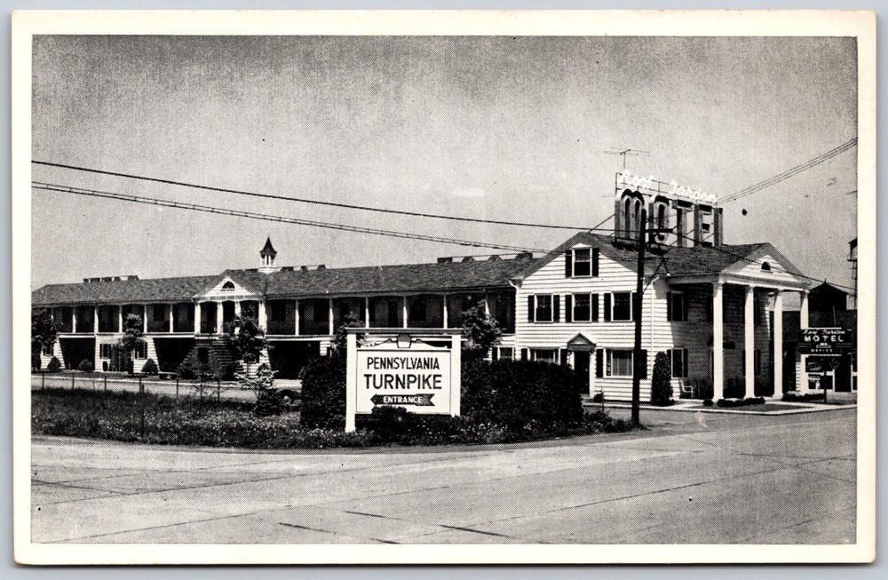 Roof Garden Motel SOMERSET Pennsylvania Turnpike PA VINTAGE Postcard