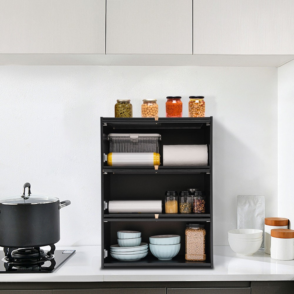 3-Tier Home Office Cabinet for Bedroom Storage & Organization