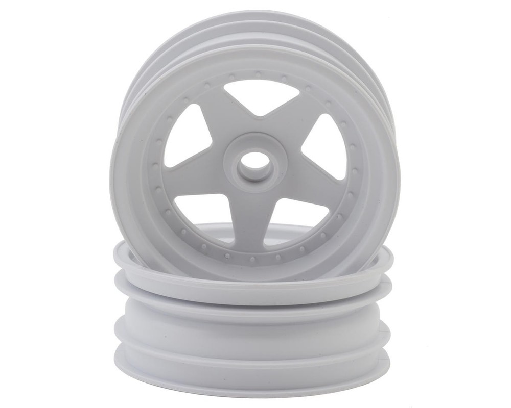 Kyosho Scorpion 2.2 Front Wheels (White) (2) [KYOSCH005WB]🌟✨25 Years on eBay! 250,000+ feedback!✨🌟