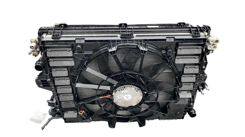 2011-2018 Porsche Cayenne Radiator Cooling Fan & A/C Condenser Assembly  