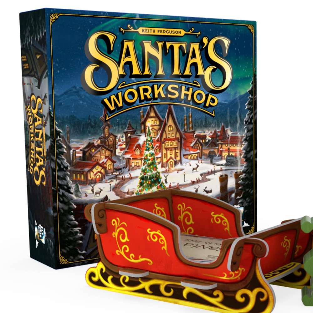 Santa's Workshop Standard Edition 2nd Ed - Christmas-Themed Board Game by Elf