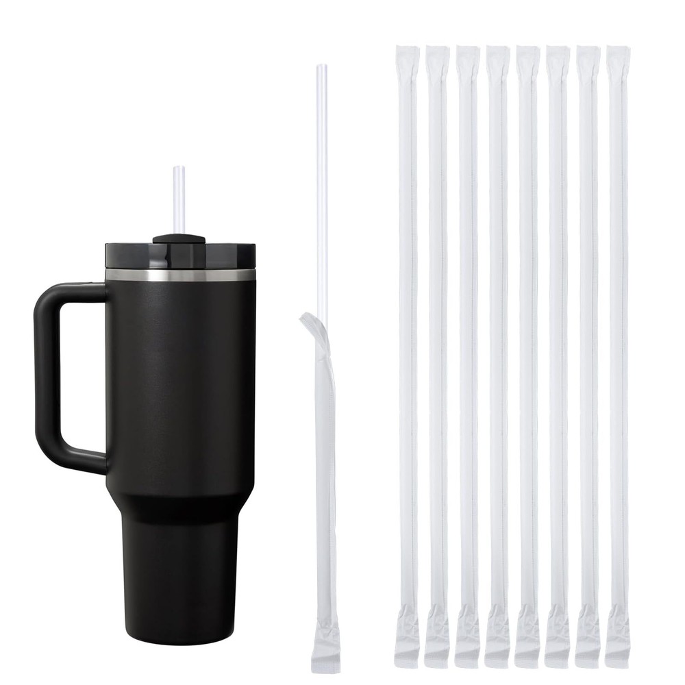 100PCS Extra Long Disposable Straws for 40oz Tumblers