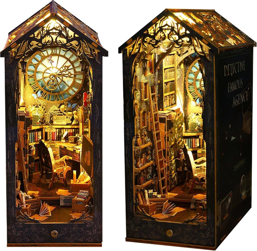 Flever DIY Detective Agency Book Nook Miniature Kit