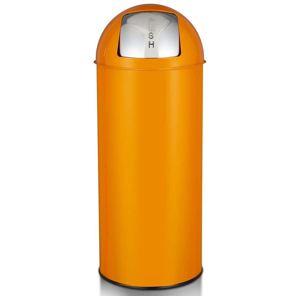 17 Gal / 65L Push Lid Trash Can Commercial Grade Heavy Duty Tall Commercial T...