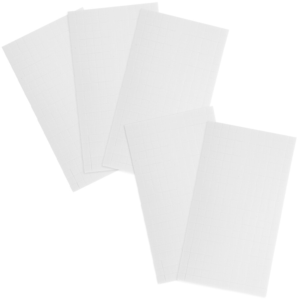 5 Sheets Foam Squares Double Sided Tape Mounts for Holiday Decorations