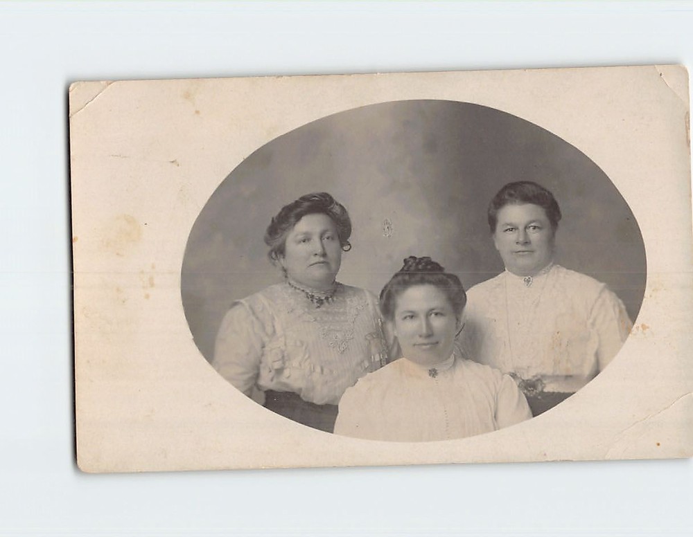 Postcard Vintage Picture of Three Women