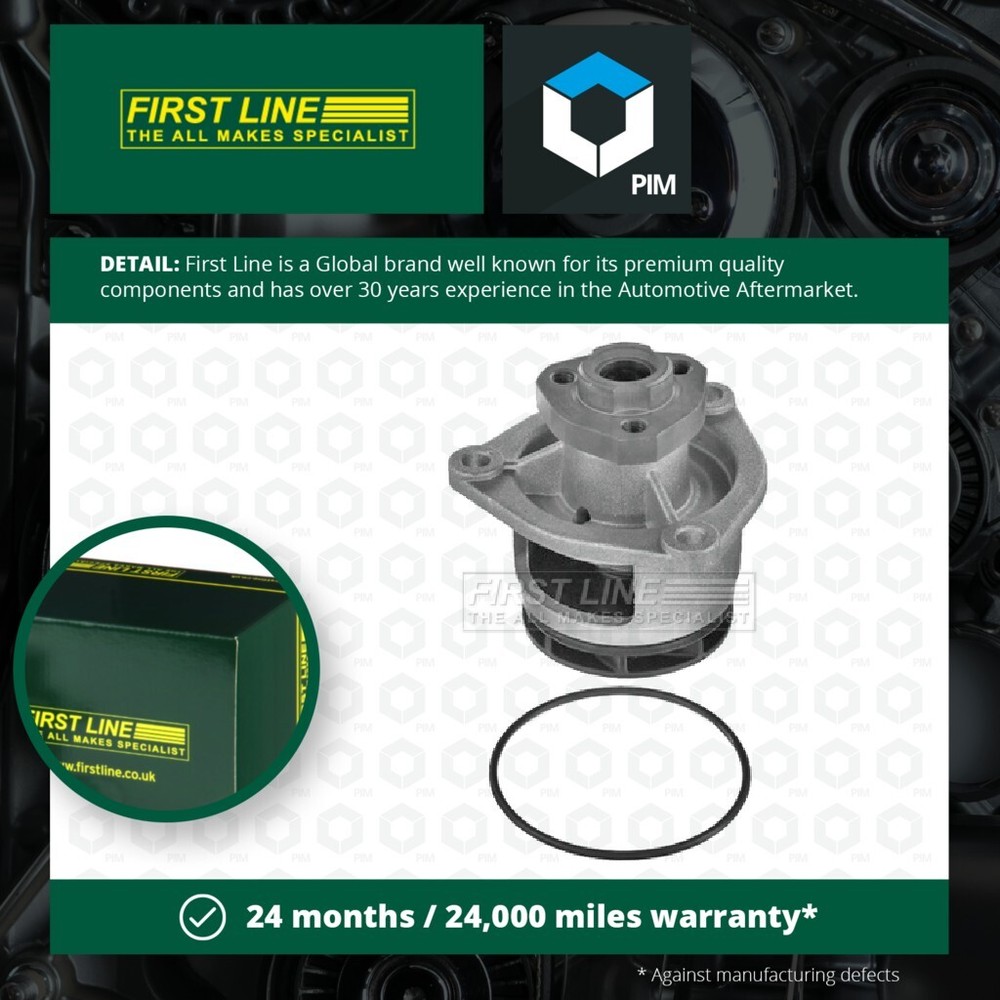 Water Pump fits VAUXHALL OMEGA B 2.0D 2.2D 98 to 03 Coolant Firstline 1334117