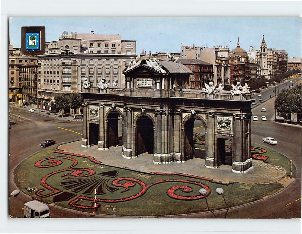 Postcard Puerta de Alcala Madrid Spain