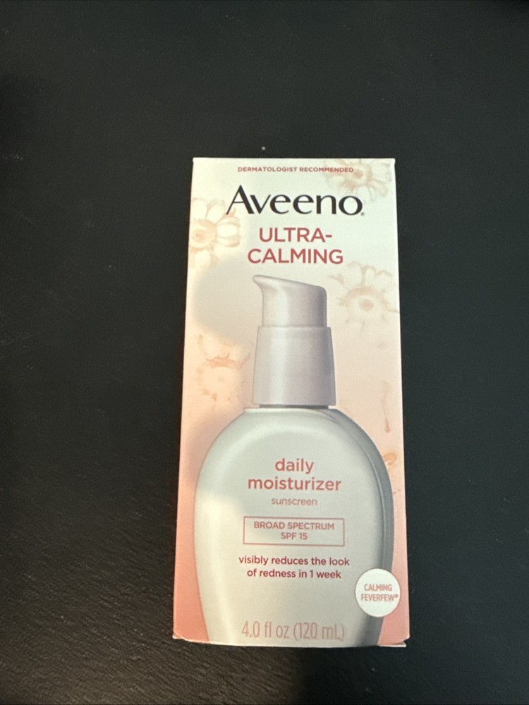 Aveeno Ultra-Calming SPF15 Moisturizer for Redness 4oz Expired