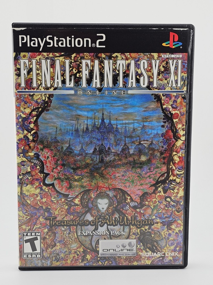 Sony Playstation 2 PS2 Final Fantasy Online Treasures Of Aht Urhgan CIB Tested