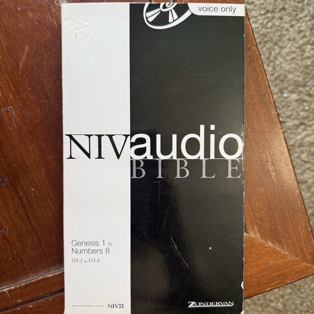 Zondervan NIV Audio Bible Voice Only OT 1-8 CD Set Genesis-Numbers Complete