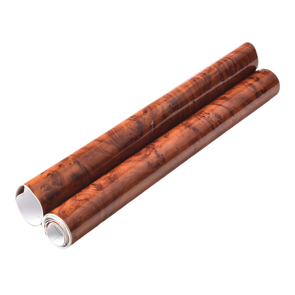 High Glossy Wood Grain Vinyl Wrap Sticker Decal Sheet Film For Car Furniture DIY
