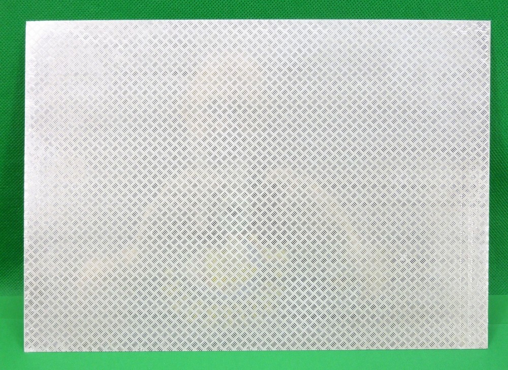 280mm x 200mm Sheet of Stainless checker plate for 1:10 RC Trucks & Crawlers 85