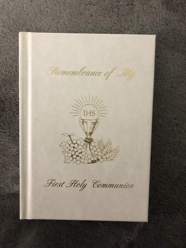 Remembrance of My First Holy Communion-Girl-White Edges: Marian Children's Mass