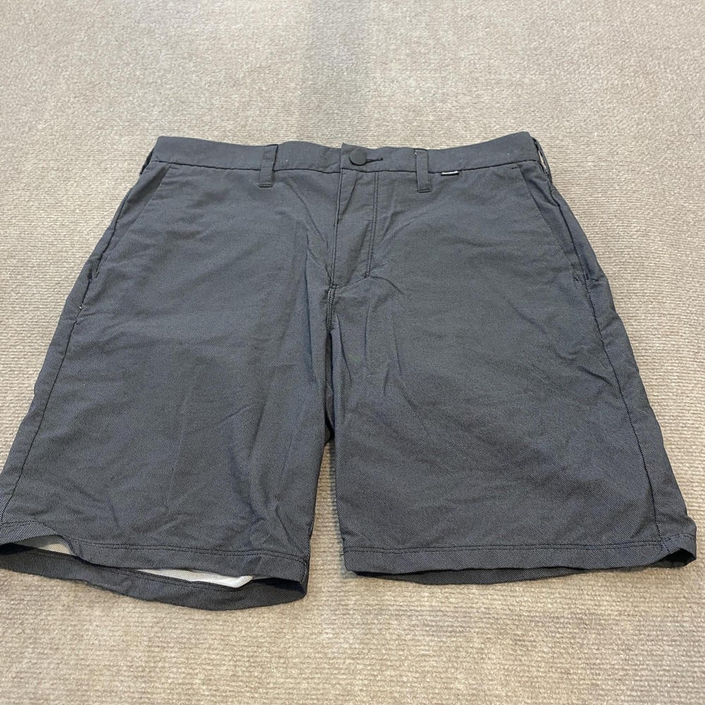 Hurley Shorts Mens 33 Gray Nike Dri Fit Golf Chino Walking Stretch Casual