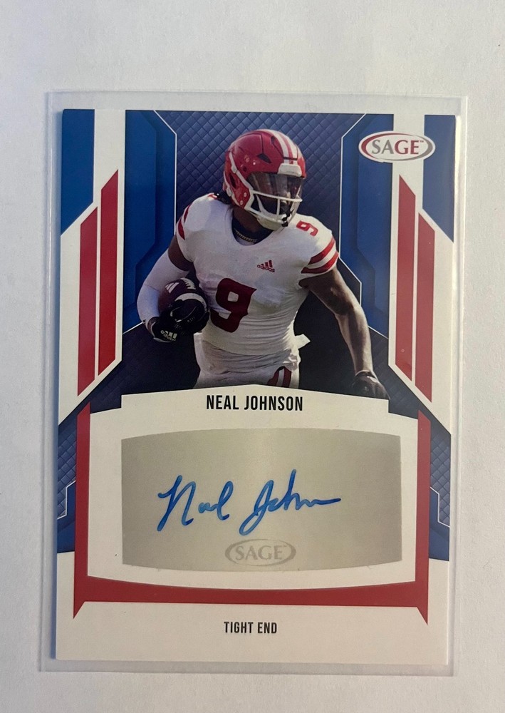 2024 SAGE HIT Low Series - Autographs Neal Johnson #A-NJ Red (AU, RC)