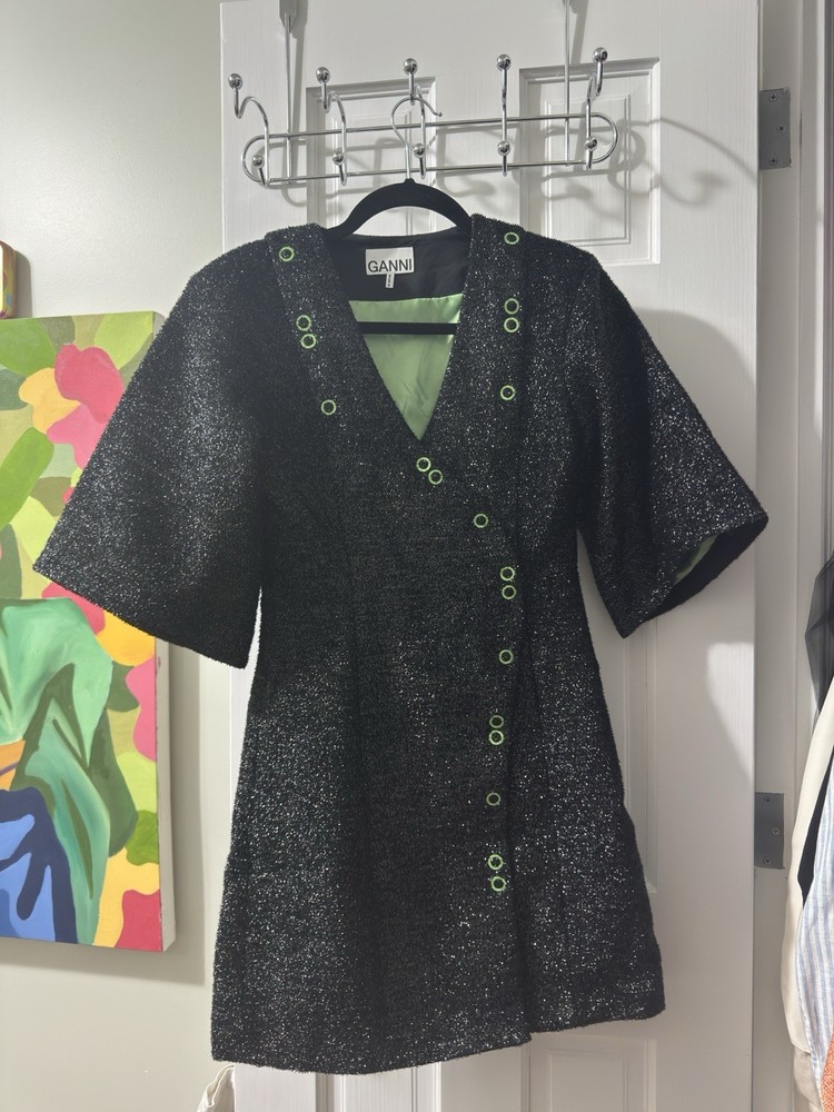 Ganni Sparkle minidress XS