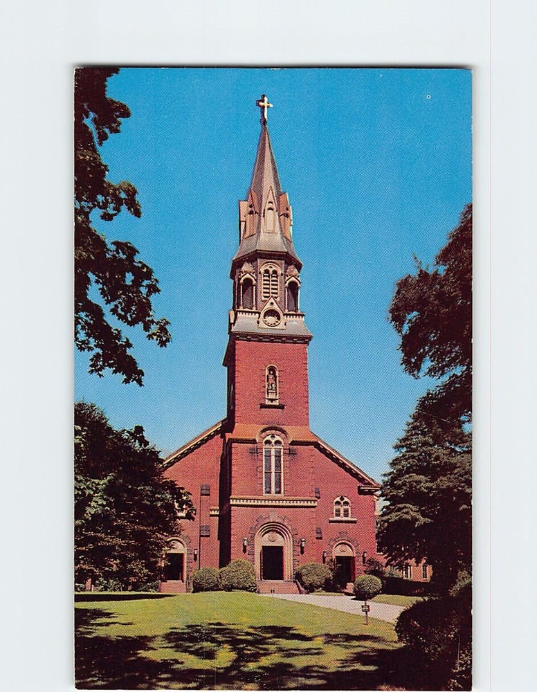 Postcard St. Michael's Cathedral Springfield Massachusetts USA