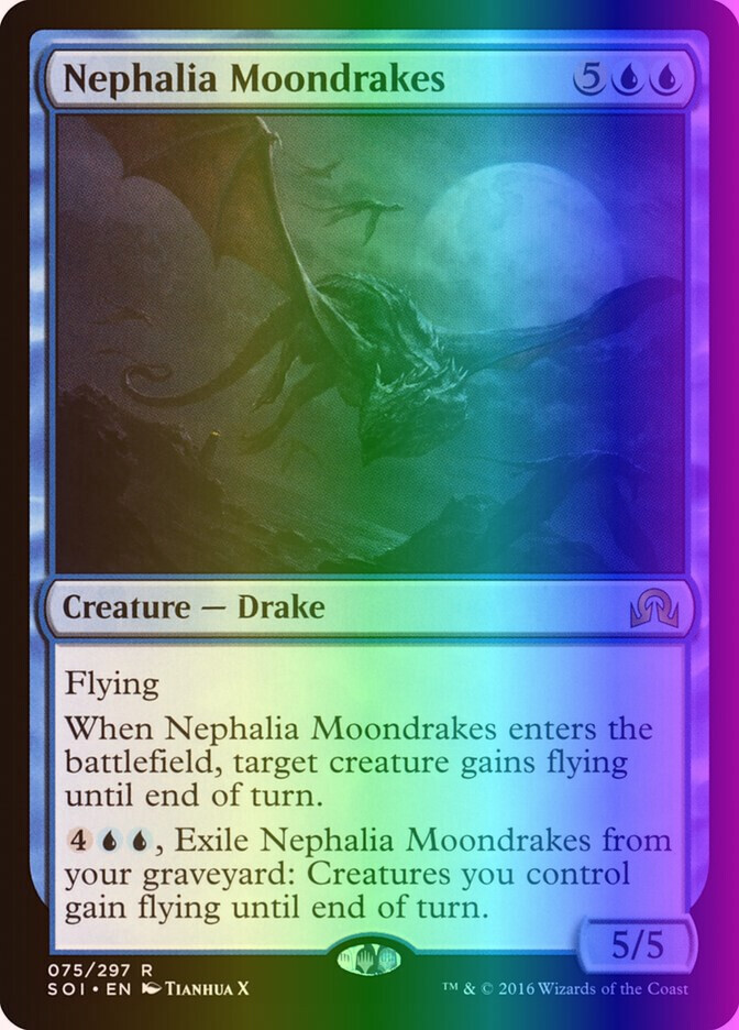 MTG Nephalia Moondrakes (75/356) Shadows over Innistrad LP FOIL