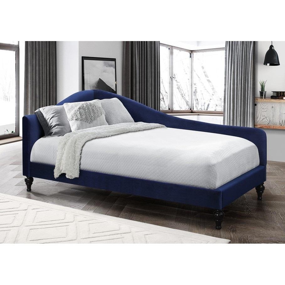 Copper Grove Sete Velvet Victorian Twin Daybed with Upholstered Design