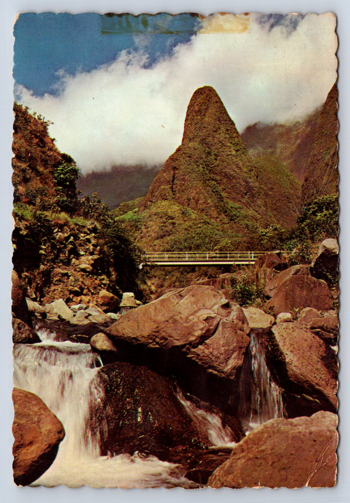 Vintage Postcard Iao Needle Maui Hawaii