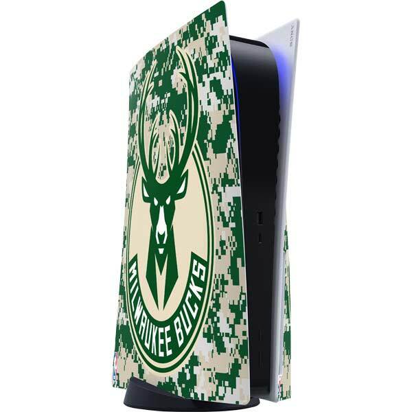 NBA Milwaukee Bucks PS5 Console Skin - Milwaukee Bucks Camo Digi