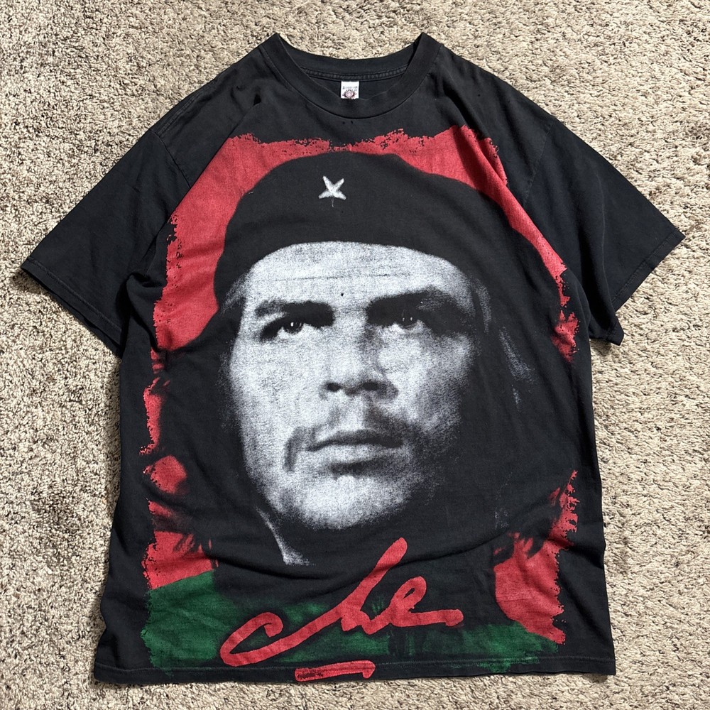Vintage 90s Resurreccion Che Guevara “Hasta La Victoria Siempre” Black Tee Sz XL
