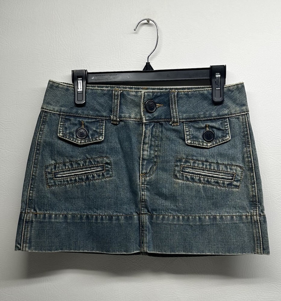 american eagle outfitters Y2K Denim Mini Skirt Size 4