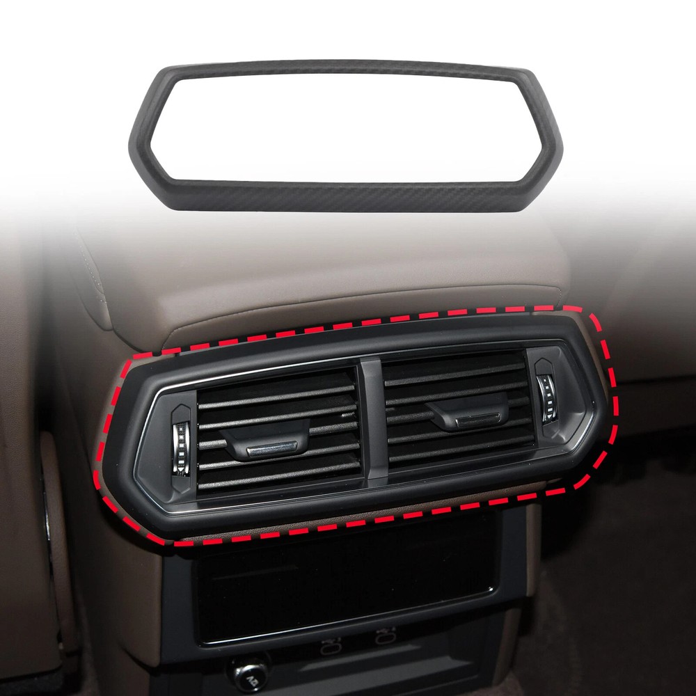 Matte Carbon Fiber Rear Seat Air Vent Outlet Trim Cover For Lamborghini URUS 18+