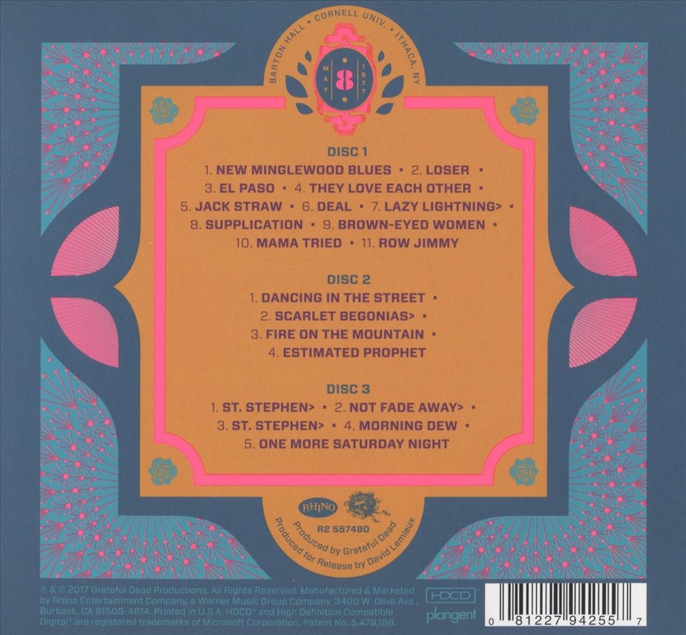 Grateful Dead Cornell 5/8/77 New Cd