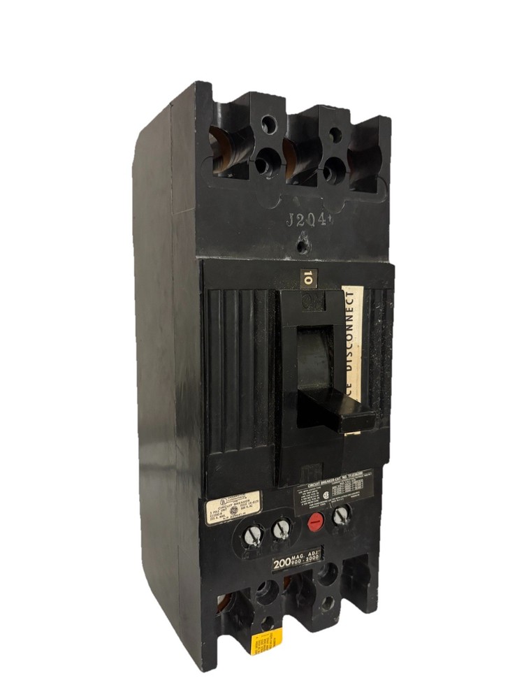 General Electric TFJ236200 Circuit Breaker 3 Pole 200 Amp 600 Volt AC - Chipped