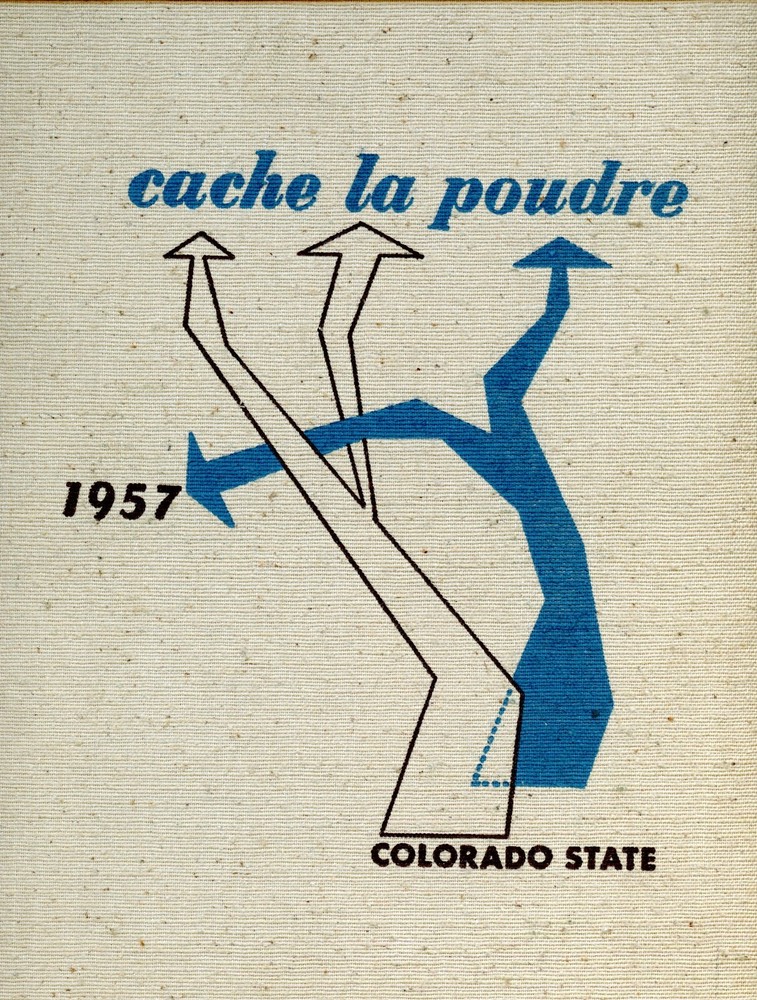 1957 Colorado State University Yearbook, No Markings, cache la poudre