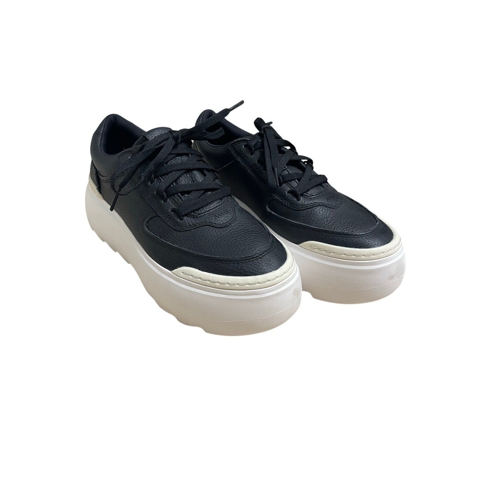 UGG Women's Marin Mega Trainer Sneakers platform shoes black white size 7.5