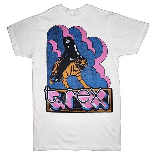 Retro T-Rex rock band graphic tee perfect gift for music fans TE1393