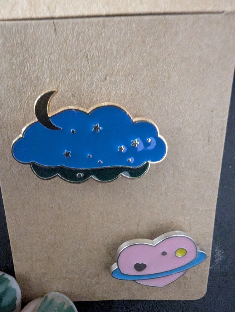 Cute And Cosmic Enamel Pin Set