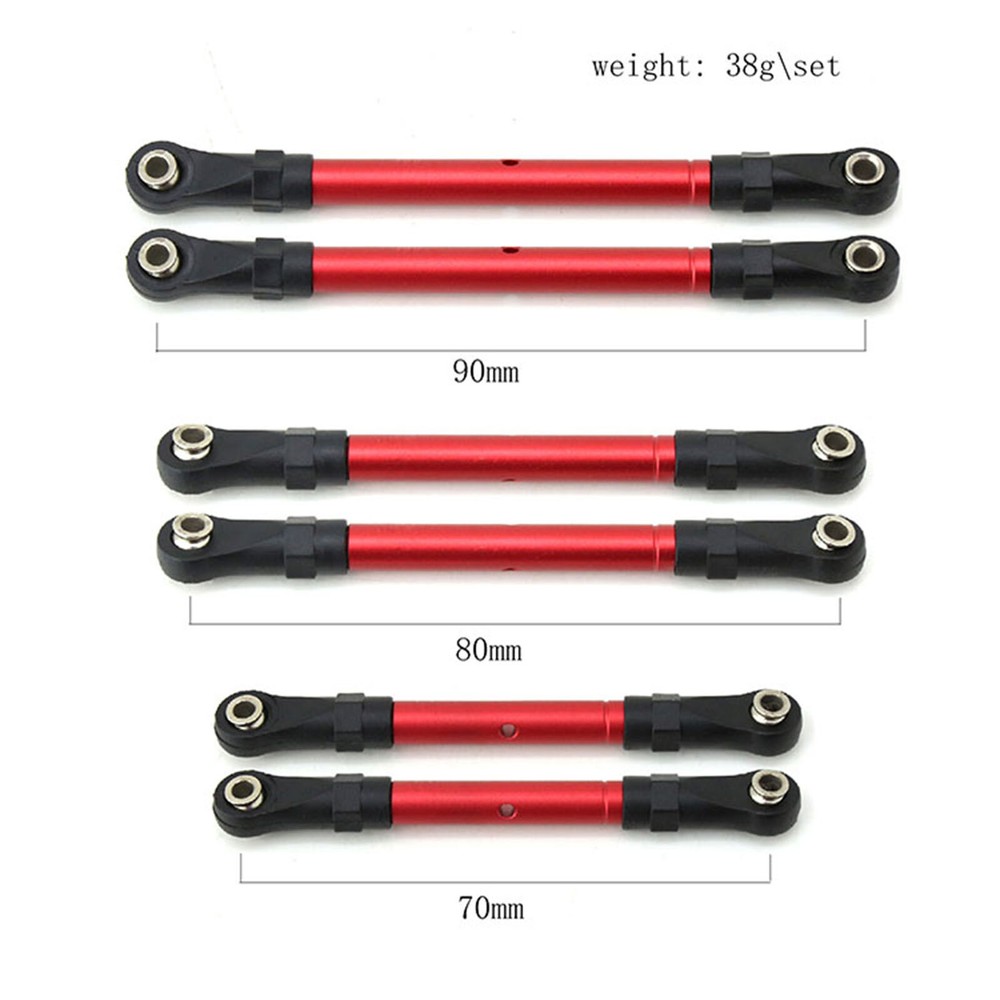 1 Set Reinforced and Upgraded Tie Rods RC for TRAXXAS Hoss/Slash/Rustler4WD