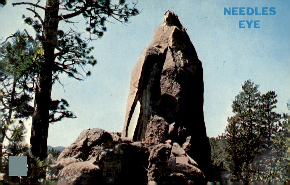 Needles Eye Formation, Black Hills, S. Dak. Postcard
