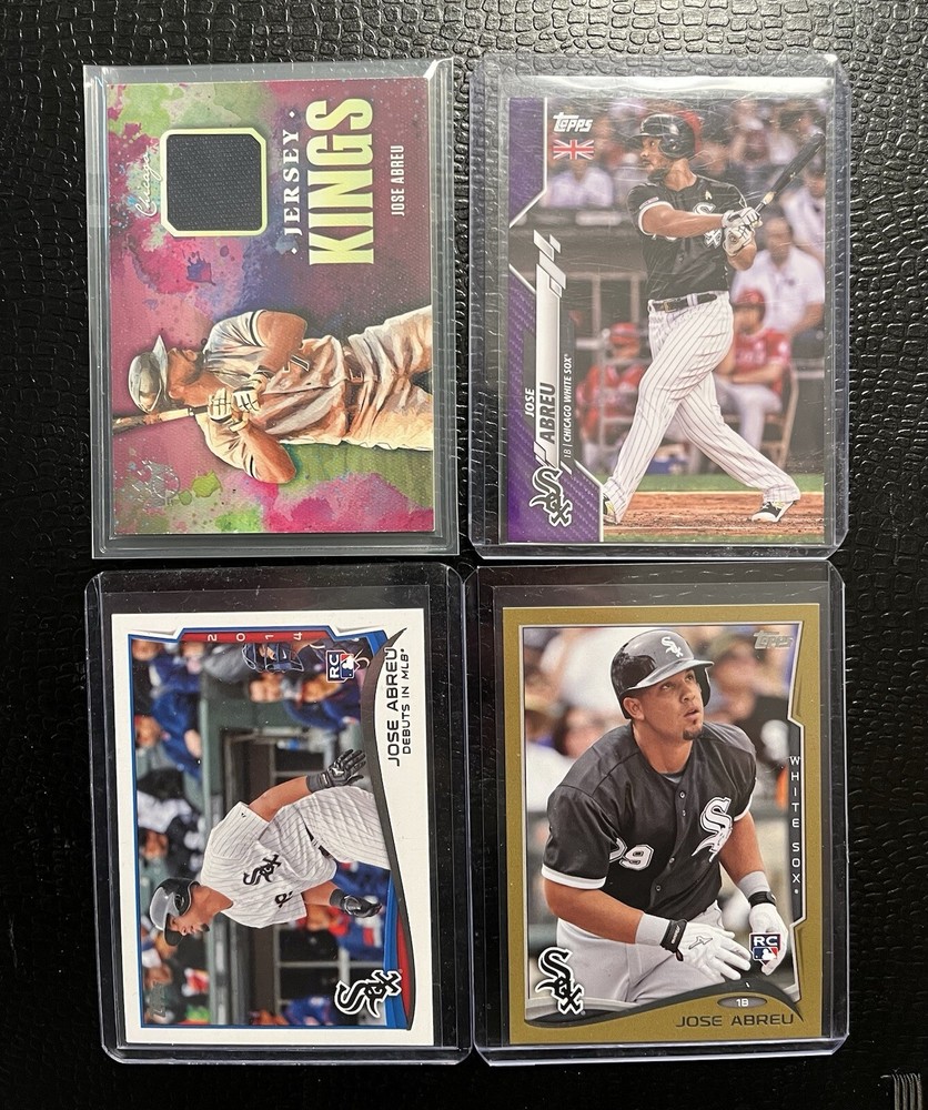 Jose Abreu Card Lot Great Cards RC, Jersey, And Low Numbered Cards 4 Cards