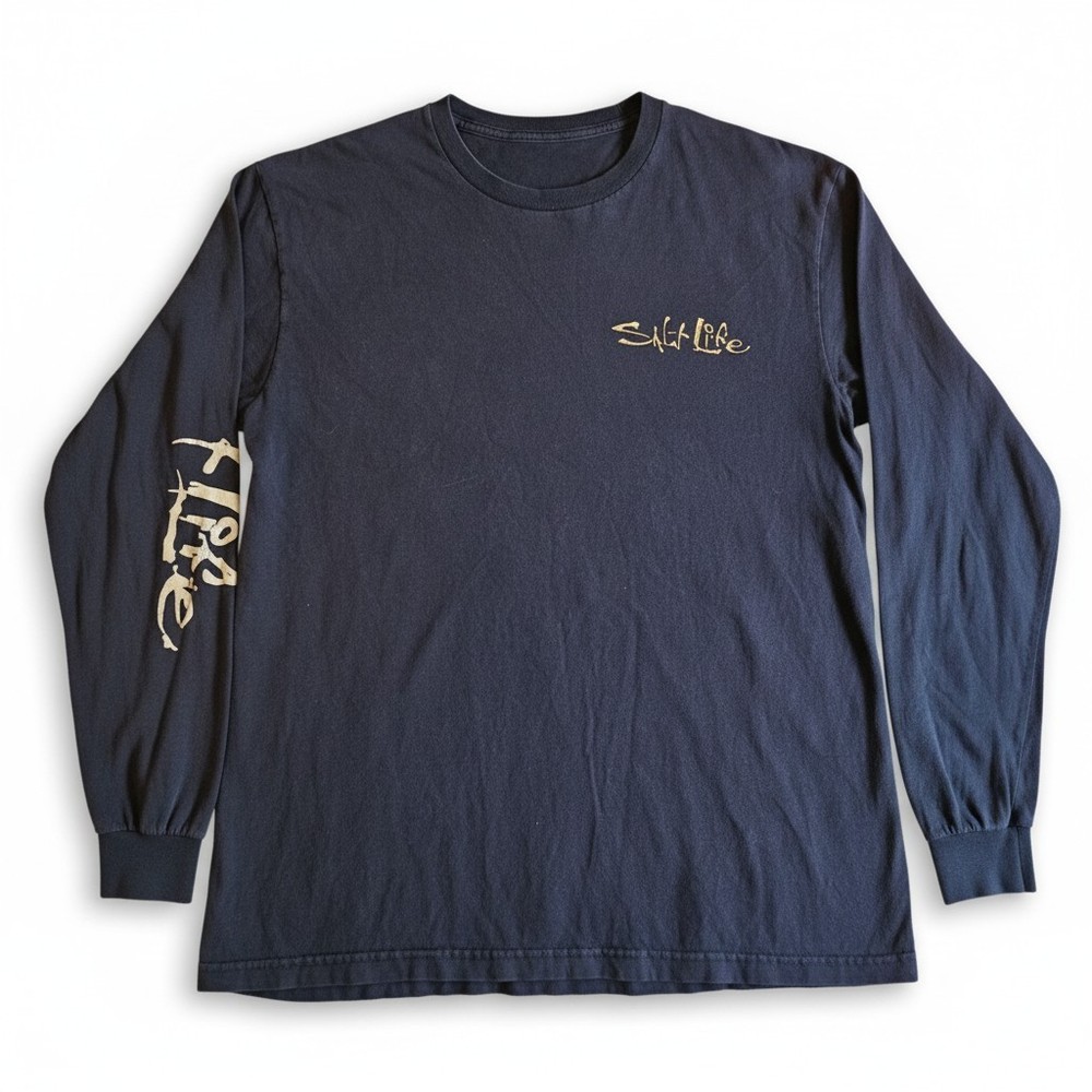 mens salt life long sleeve shirt medium