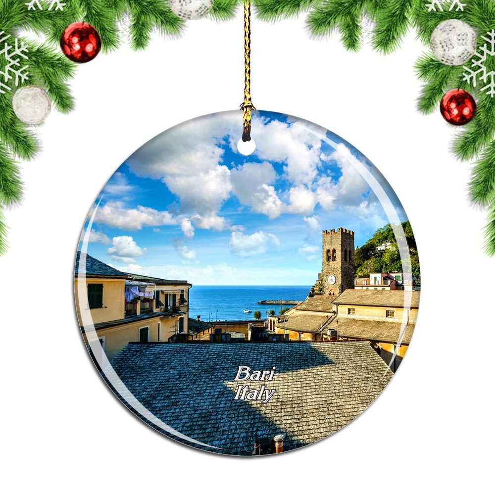 Italy Bari Christmas Ornament Travel Souvenir City Keepsake