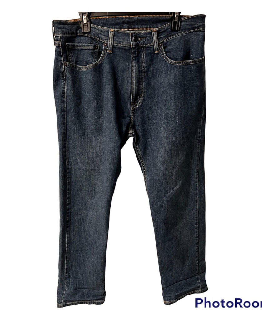 LEVIS 505 JEANS MENS 34x30 REGULAR FIT STRAIGHT LEG BLUE DENIM