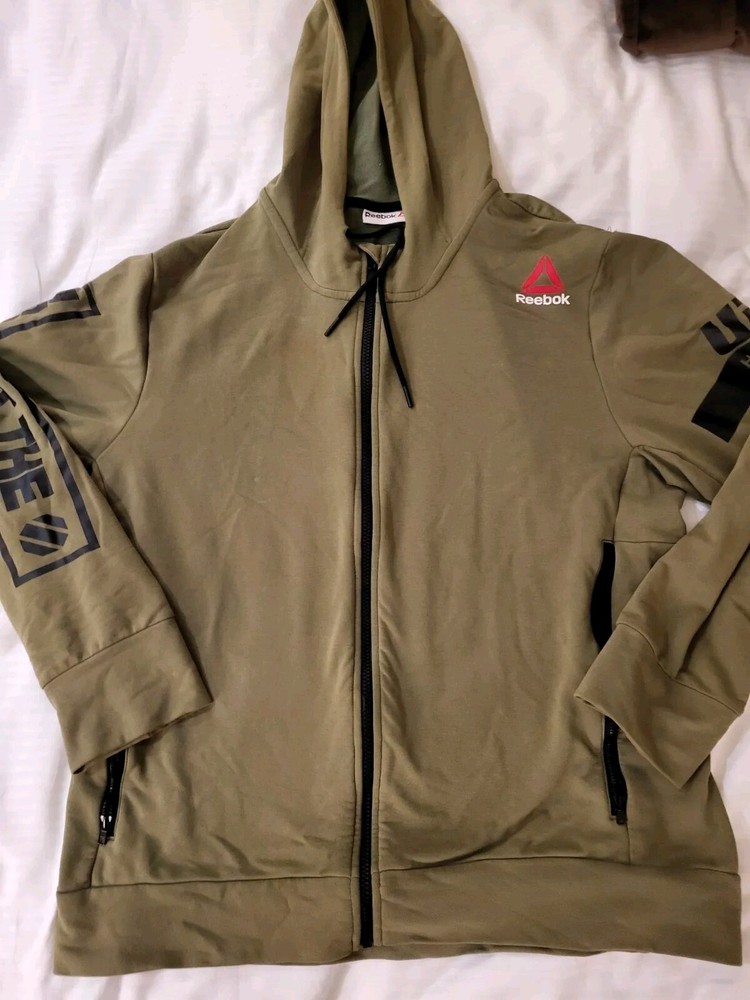 Reebok UFC men's Canopy Green Jacket XL Respect The Octagon