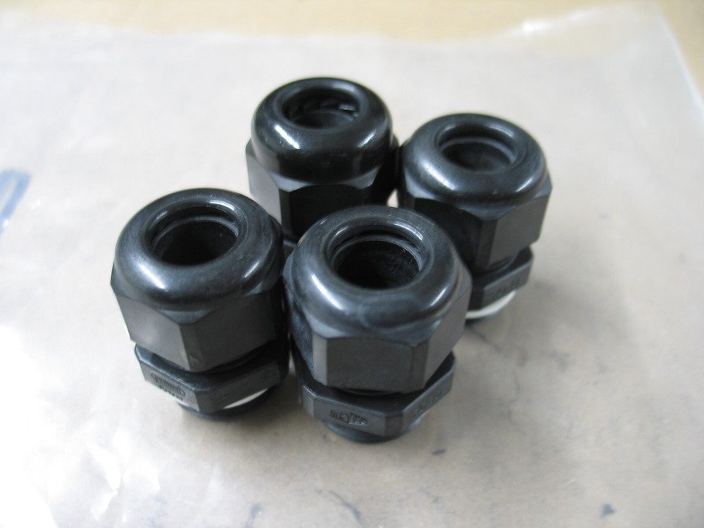 New 4Pcs Hummel /Heyco Pg-16 Liquid Tight Cable Gland  10-14Mm Dia  P9470