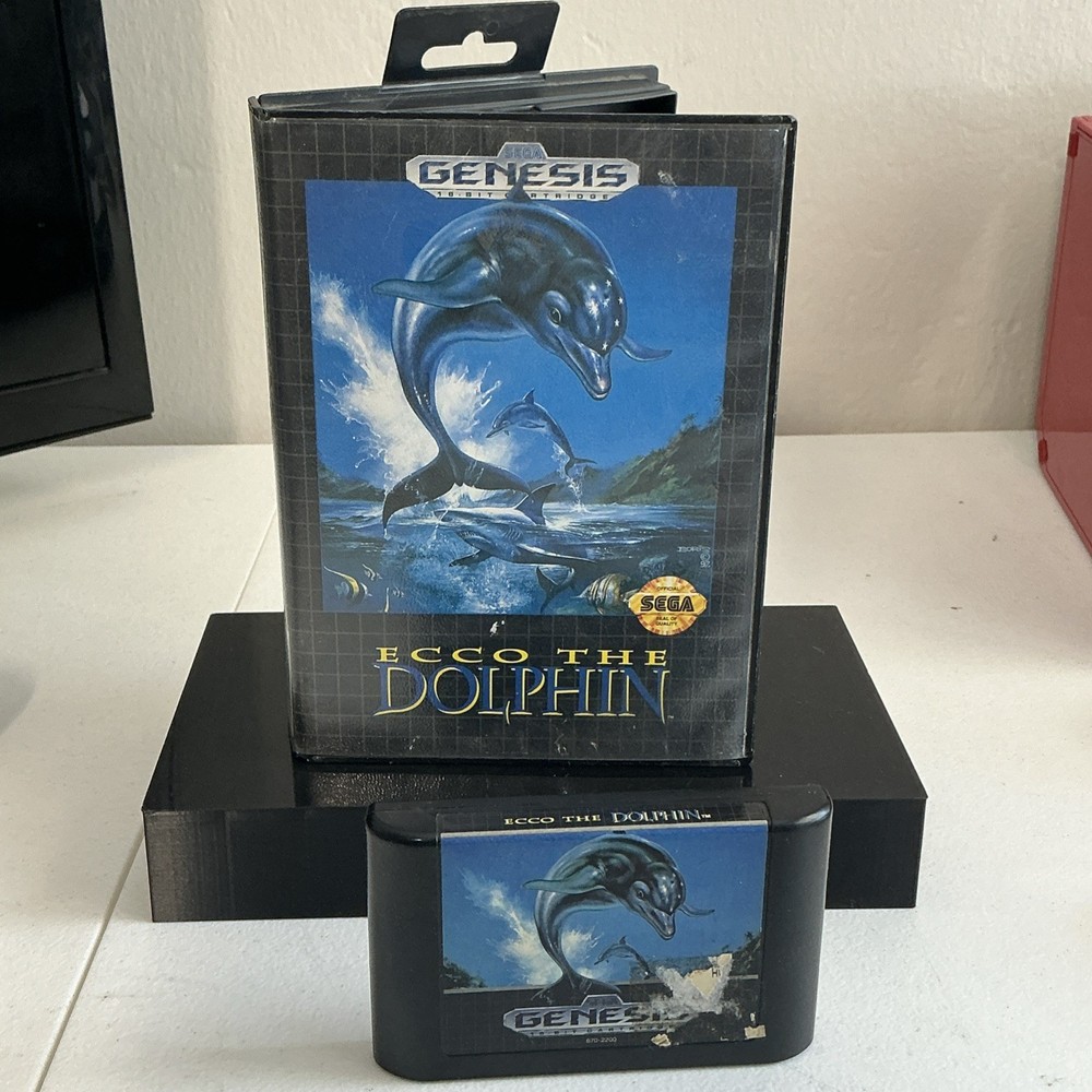 Ecco The Dolphin - Sega Genesis - Game W/ Case, No Manual Tested Working