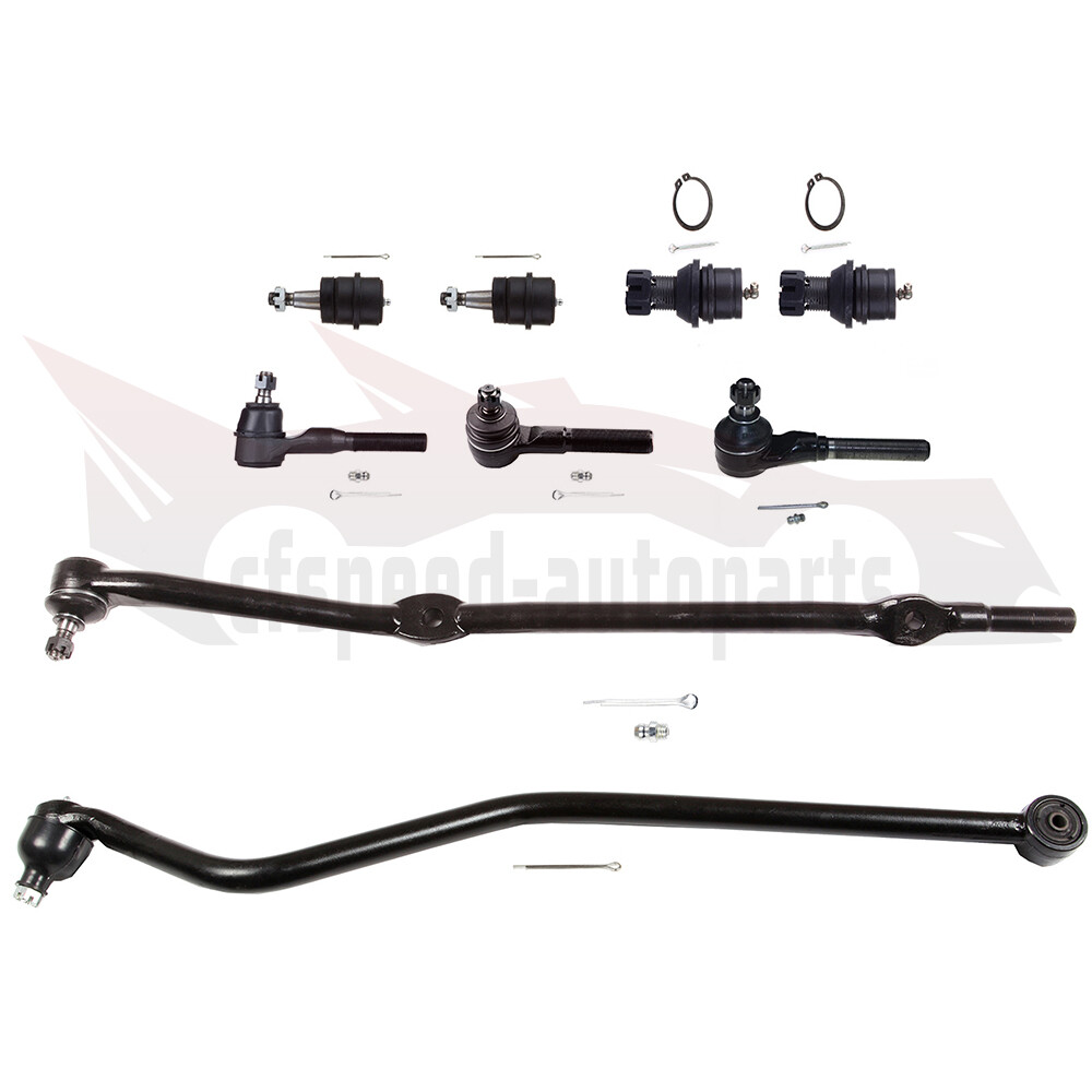 1991-2001 Jeep Cherokee Front Lower Upper Ball Joints & Steering Tie Rod