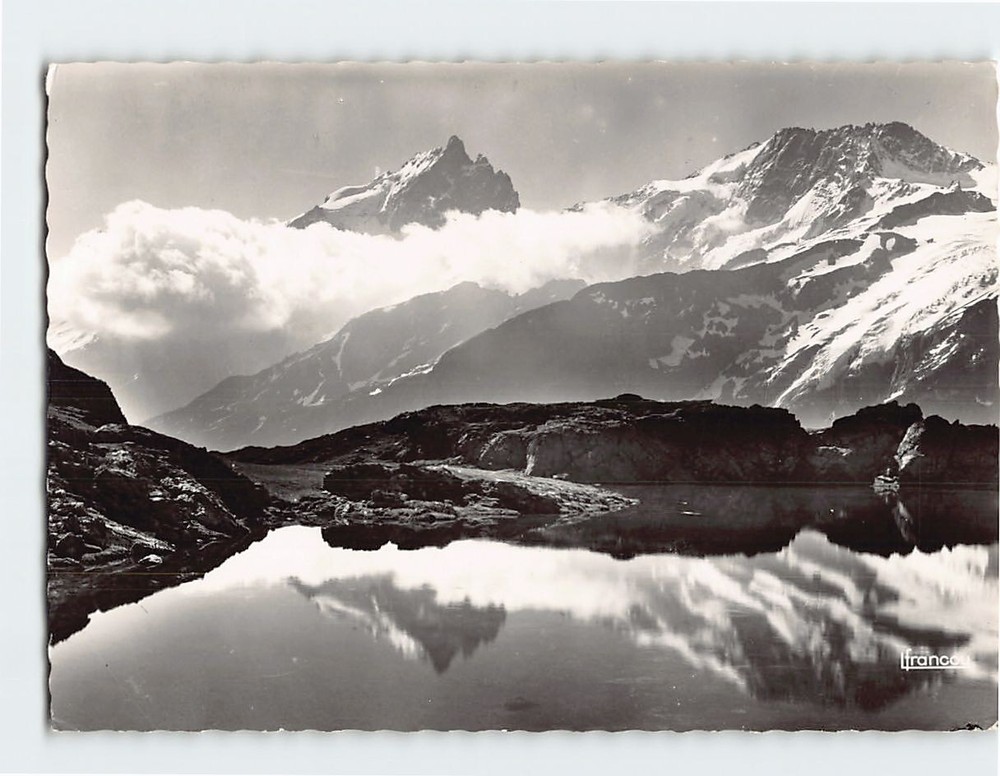Postcard La Meije et le Rateau vus du Lac Lérié La Grave France