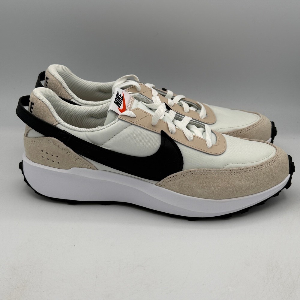 Nike Waffle Debut Shoes Men 10.5 Sanddrift Black White DH9523-102